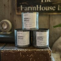 Merry & Bright Wood Wick 10 oz. Soy Candle~
