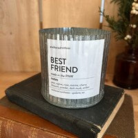 Best Friend Wood Wick 10 oz. Soy Candle~