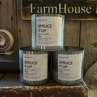 Spruce It Up Wood Wick 10 oz. Soy Candle~