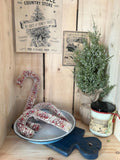 Vintage Style Bottle Brush Candy Cane~